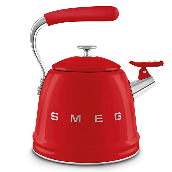 Smeg 50's Style Kırmızı Set Üstü Düdüklü Kettle 2.3 L CKLW2001RD