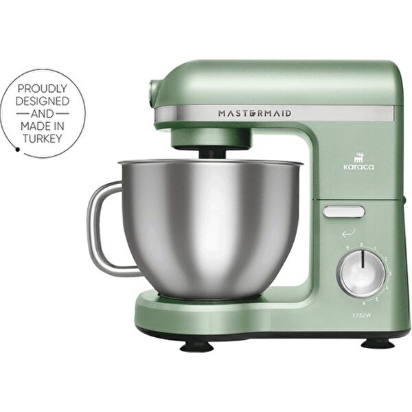 Karaca Mastermaid Chef Pro 1750 W Çift Kollu Cabbage Green Stand Mikser