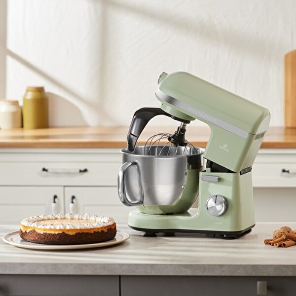 Karaca Mastermaid Chef Pro 1750 W Çift Kollu Cabbage Green Stand Mikser