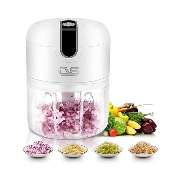 CVS DN3559 Şarjlı Beyaz Gıda Doğrayıcı Mini Blender
