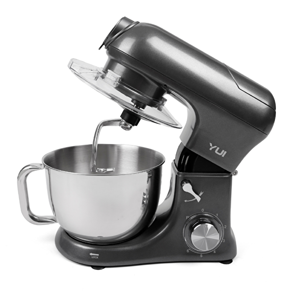 Yui M200 Multi-Fonksiyonel 3'ü Bir Arada Döküm Gövde Stand Mikser Kıyma Setli ve Blender Özellikli 1800W Koyu Gri