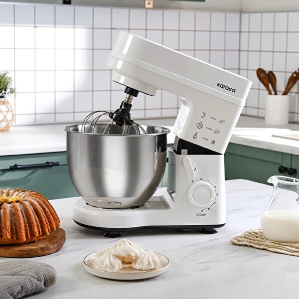 Karaca Maestrochef Stella 1500 W Beyaz Stand Mikser