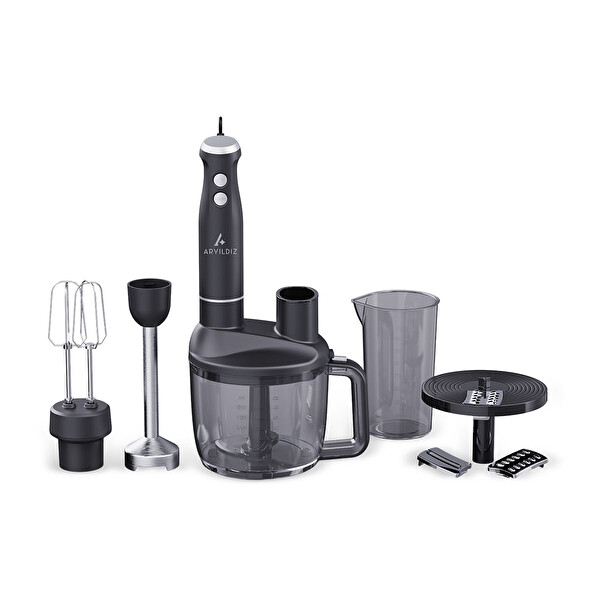 Aryıldız Multi Functional Mutfak Robotu Antrasit 1500W 1.5L