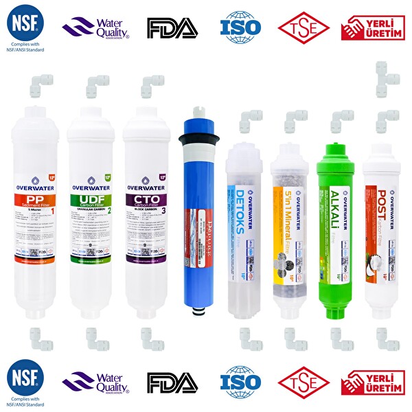 Savora 14 Aşamalı 8 Litre Çelik Tanklı Kapalı Kasa Pompasız Su Arıtma Cihazı Özel Sarım Membran Filtre