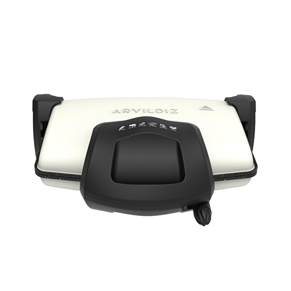 Aryıldız Contact Grill Tost Makinesi Krem 1800W