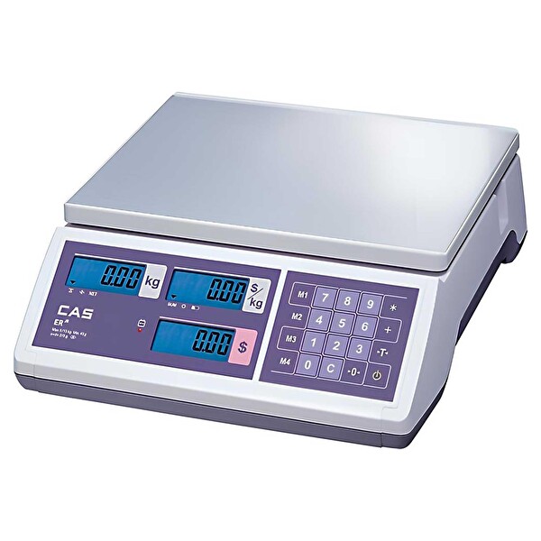 CAS ER-JR 30 KG RS232 Boyunsuz Online Terazi - Plastik Çukur Kefe