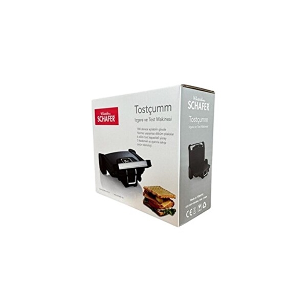 Schafer Tostçumm Siyah 1500 W Tost Makinesi