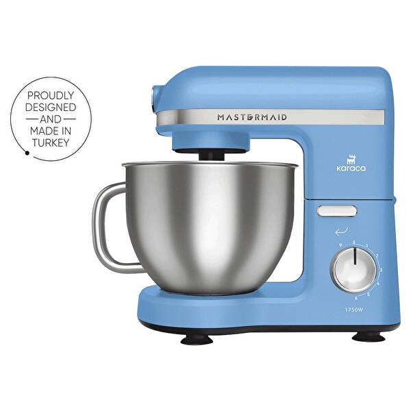 Karaca Mastermaid Chef Pro Çift Kollu Stand Mikser Royal Mavi 1750 W