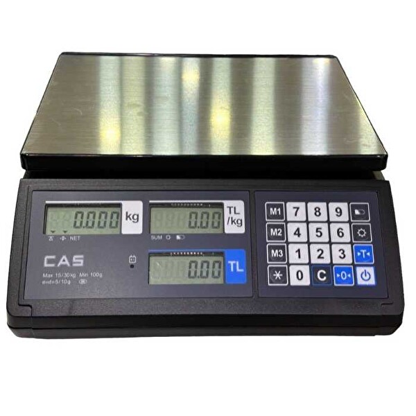 CAS ER JR Set Üstü Terazi 15 KG PC Bağlantılı