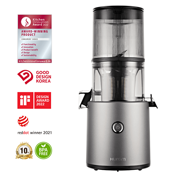 Hurom H300E Katı Meyve Sıkacağı Titanyum Gri