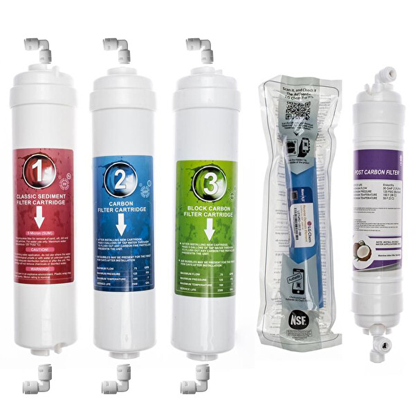 Sulook Kapalı Kasa Arıtma Cihazlarına Uyumlu 6'lı Filtre Seti 10 Aşamalı