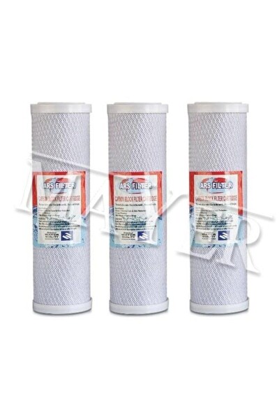 Sulook Su Arıtma Cihazı Blok Karbon Filtre 10 Inch 3 Adet