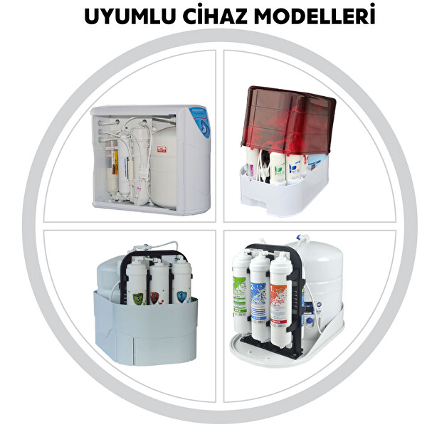 Sulook Su Arıtma Cihazı Inlıne 3'lü Filtre Seti