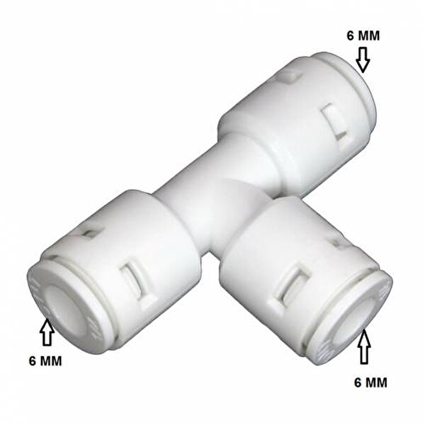 Sulook Su Arıtma Cihazı İçin 3 Tarafı T Dirsek Fitting