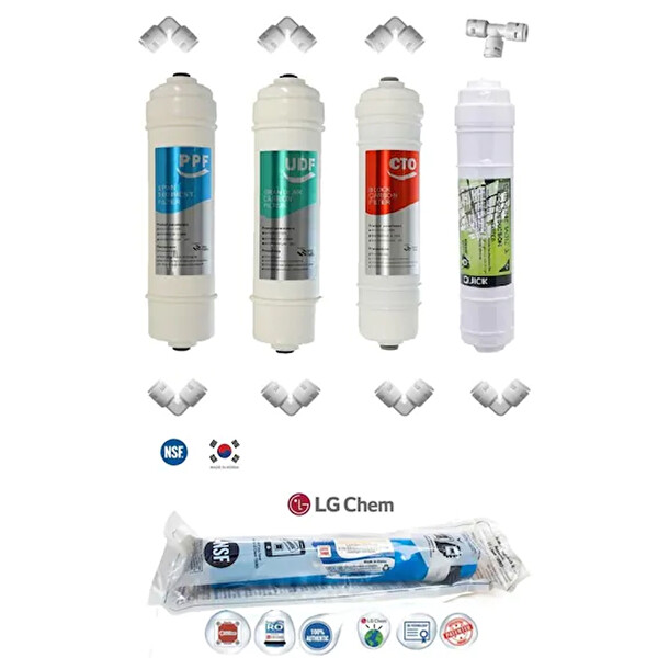 Sulook Su Arıtma Filtresi Inline Filtre Seti Reverse Osmos Filtre Seti (554612458)