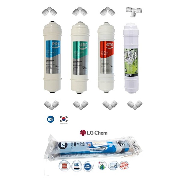 Sulook Su Arıtma Filtresi Inline Filtre Seti Reverse Osmos Filtre Seti (554612458)