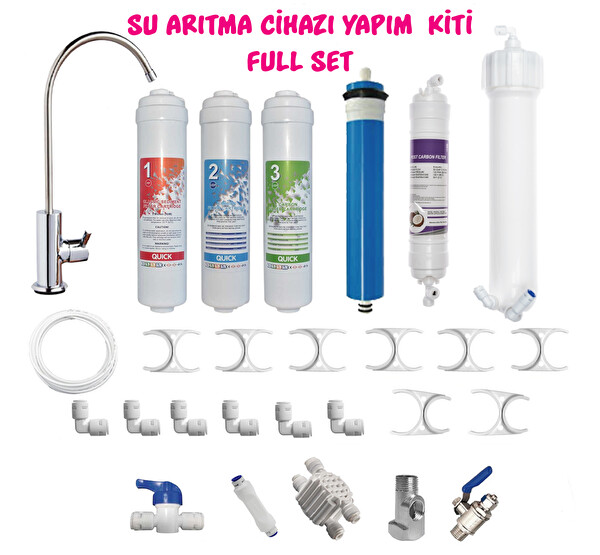 Sulook Su Arıtma Cihazı Yapım Seti - Full Set- Su Arıtma Yapım Kiti
