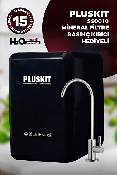 Pluskit 8 Litre 15 Aşama Mineralli 75 GPD Su Arıtma Cihazı SS0010