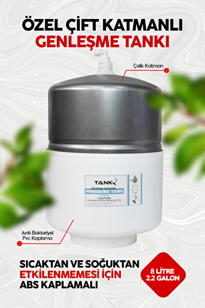 Pluskit 8 Litre 15 Aşama Mineralli 75 GPD Su Arıtma Cihazı SS0010