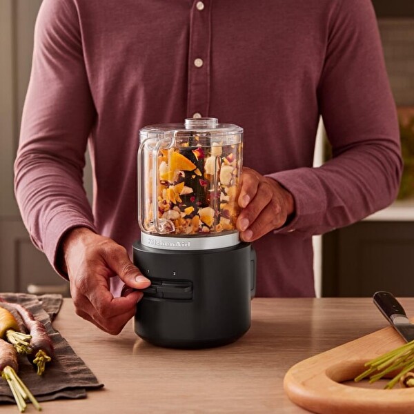 KitchenAid Go 5KFCR531BM Kablosuz Serisi -Mini Mutfak Robotu Bataryalı