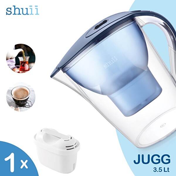 Shuii Jugg I Su Arıtma Sürahisi I Pure+ ve Maxtra Filtreleri ile Uyumlu