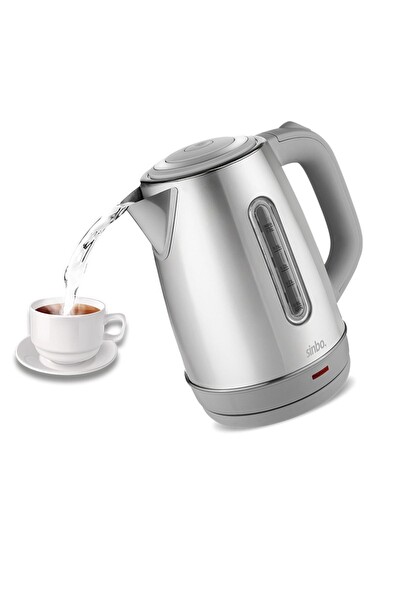 Sinbo Inox Paslanmaz Çelik Su Isıtıcı Kettle SK-8031 1.8 lt Gri