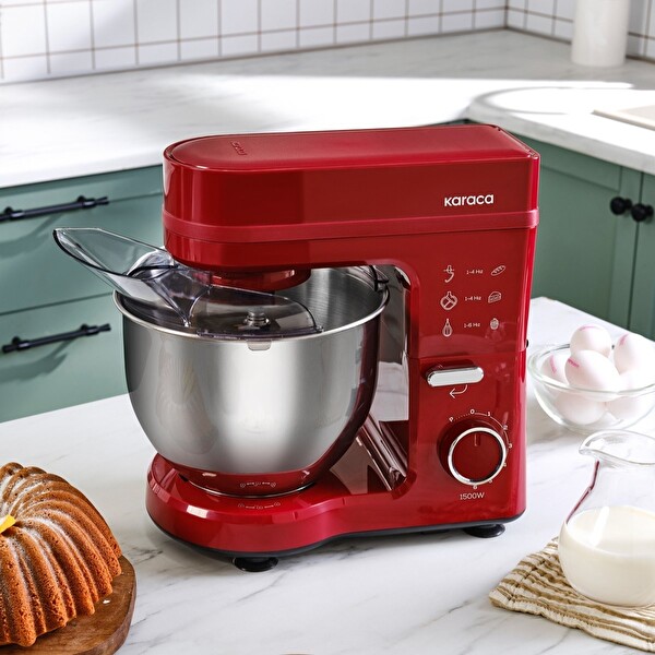Karaca Maestrochef Stella Stand Mikser Cherry Red 1500 W 5 L