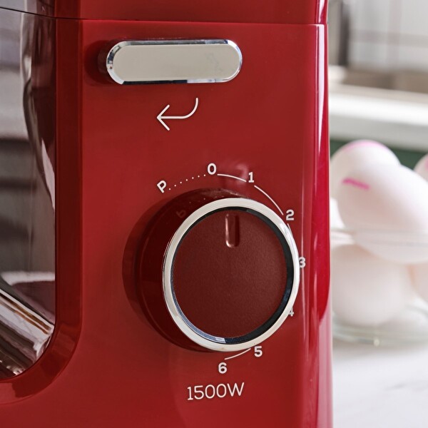 Karaca Maestrochef Stella Stand Mikser Cherry Red 1500 W 5 L