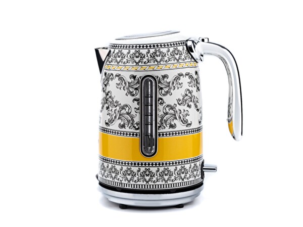 Berghoff GEM ROYAL Margery 1.7 Litre Sarı Siyah Desenli Su Isıtıcısı