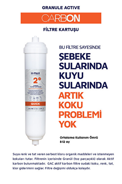 H-MAX Quick Yeni Sezon 4'lü Kapalı Kasa Su Arıtma Filtre Seti -011