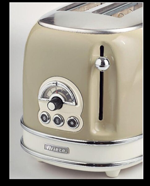 Ariete Vintage Ekmek Kızartma Makinesi 2 Dilim Bej 0155/03