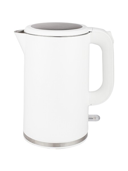 Kumtel HMK-04 Cool Touch 1.7 L 2200 W Çelik Kettle Beyaz