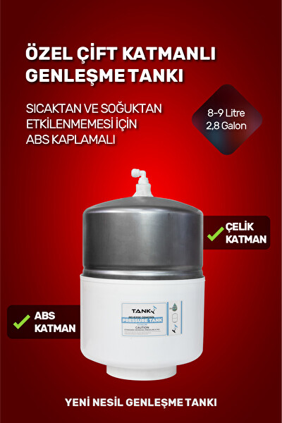 H-MAX 8 Litre 15 Aşama Mineralli 75 GPD Su Arıtma Cihazı HMAXS3512
