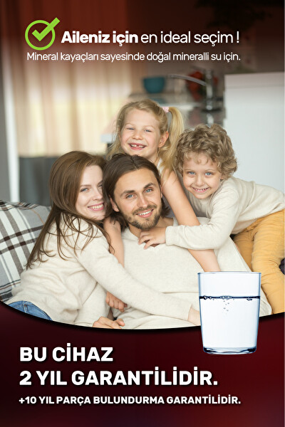 H-MAX 8 Litre 5 Aşama 75 GPD Su Arıtma Cihazı HMAXS3514