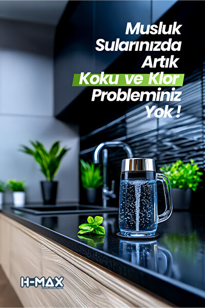 H-MAX Quick 5'li 80 Gpd Kapalı Kasa Su Arıtma Filtre Seti - 013