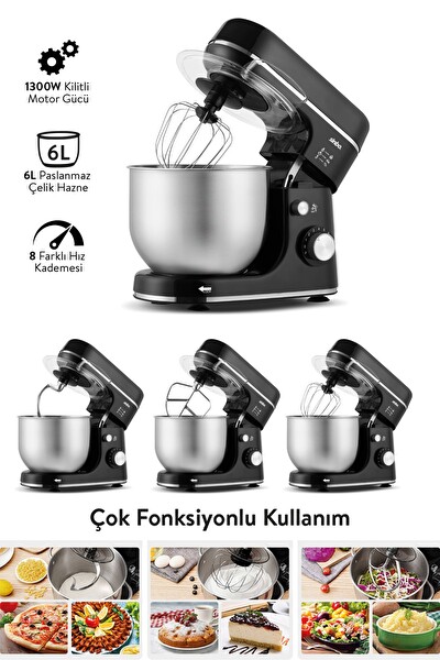 Sinbo SMX-2769 3in1 1300 W 6 L Hamur Yoğurma Makinesi