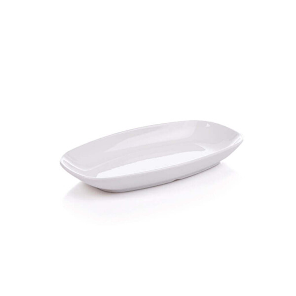 Gmb Nazen K-19 Termoset Kırılmaz-22 CM meze kayık tabağı 75 Adet