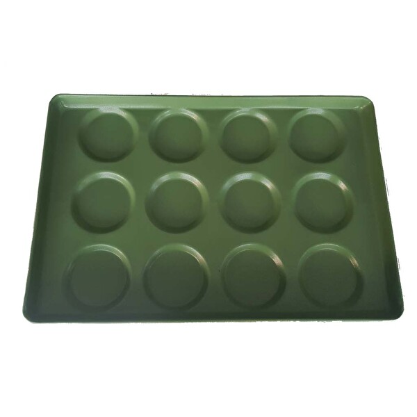 Erginoks Hamburger Ekmek Tavası - 40x60 CM - yapışmaz kaplamalı - kalıp 2 (80 g) - 12 göz
