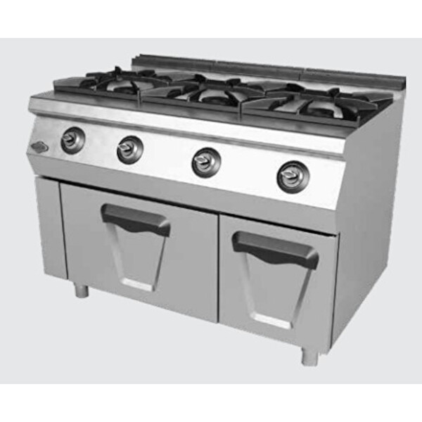 Empero EMP.PLS.7KG031 Gazlı Üçlü Ocak - 40x40 Altı Fırınlı