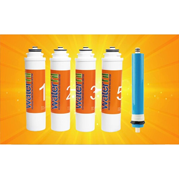 Waterlife Su Arıtma Filtresi Uyumlu 5 'li Filtre Set 533715558