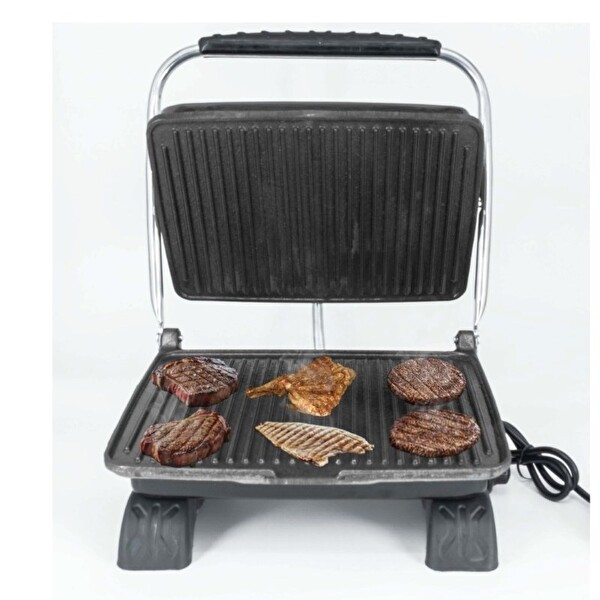 Dökümix Demir Döküm 1800 Watt 4-6 Dilim Tost Makinası ve Izgara Siyah