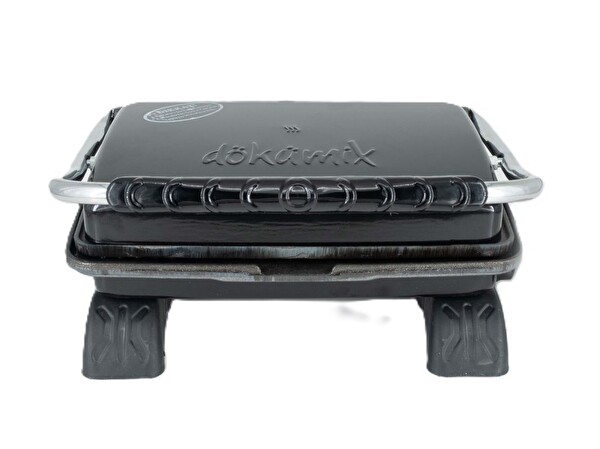 Dökümix Demir Döküm 1800 Watt 4-6 Dilim Tost Makinası ve Izgara Siyah