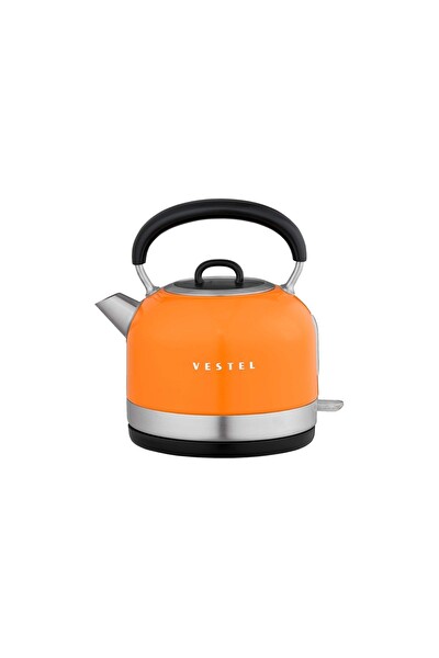 Vestel Retro Turuncu 2200 W 1.7 L Çelik Kettle