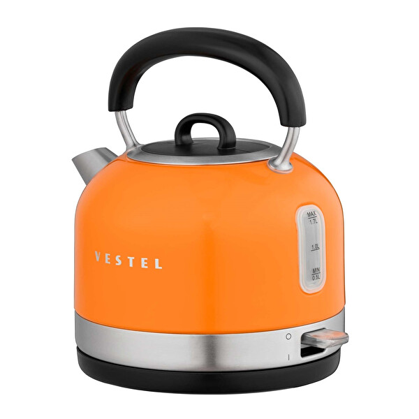 Vestel Retro Turuncu 2200 W 1.7 L Çelik Kettle