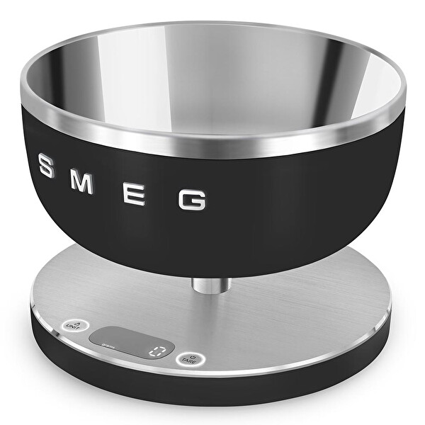 Smeg Mat Siyah Dijital Mutfak Tartısı SC01BLMWW