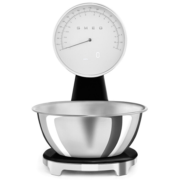 Smeg 50's Style Retro KSF01 Siyah Analog Mutfak Tartısı KSF01BLWW