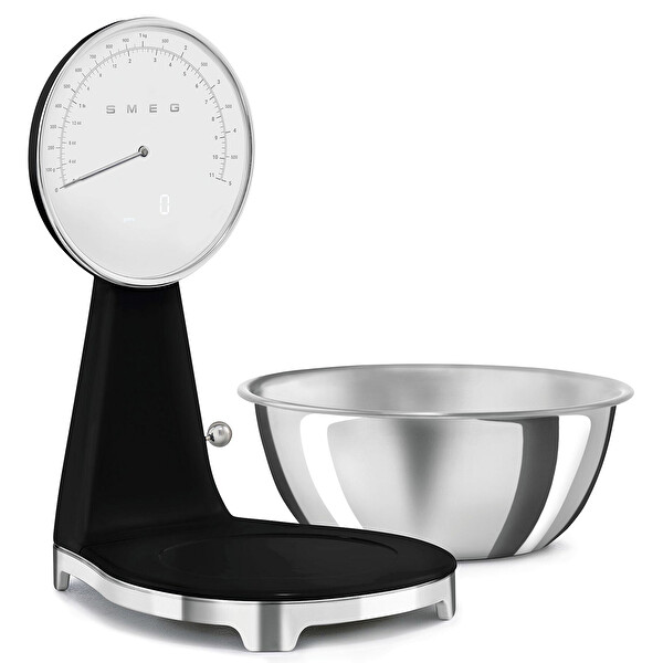 Smeg 50's Style Retro KSF01 Siyah Analog Mutfak Tartısı KSF01BLWW