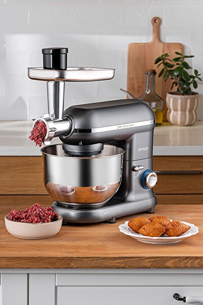 Emsan Bella Gusto Comfort 1300W 5.5L Stand Mikser Gri