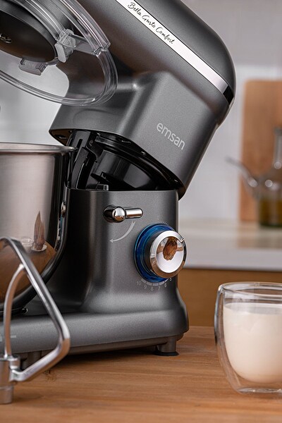 Emsan Bella Gusto Comfort 1300W 5.5L Stand Mikser Gri