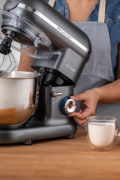 Emsan Bella Gusto Comfort 1300W 5.5L Stand Mikser Gri